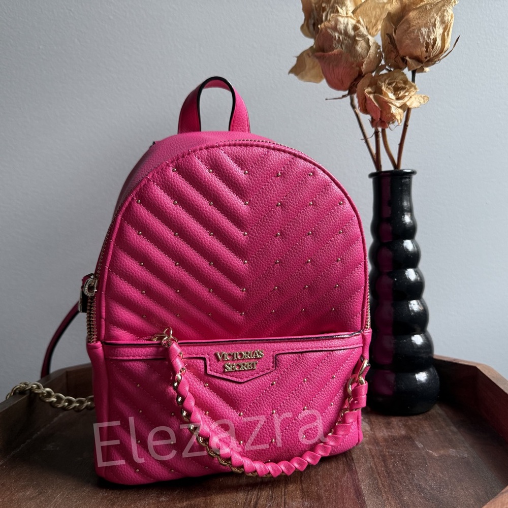 Victoria's Secret Fuchsia Quilted Backpack
